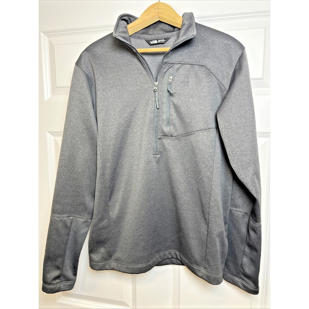The North Face TKA Glacier 1/4 Zip Men's Small Black F18 Stretch Chest Pocket‎